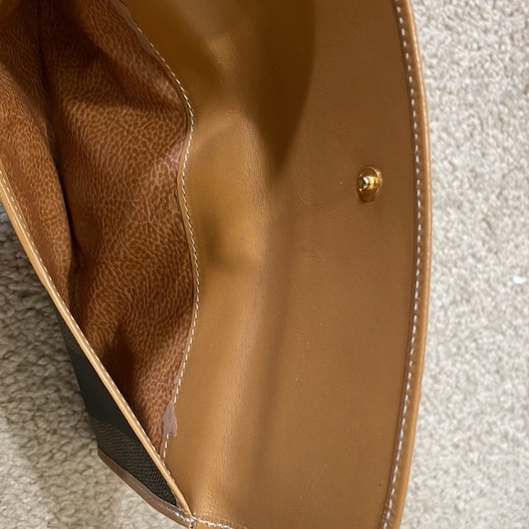 Vintage FENDI Penguins Wide Stripe Brown& Black Canvas Wallet - Picture 8 of 16